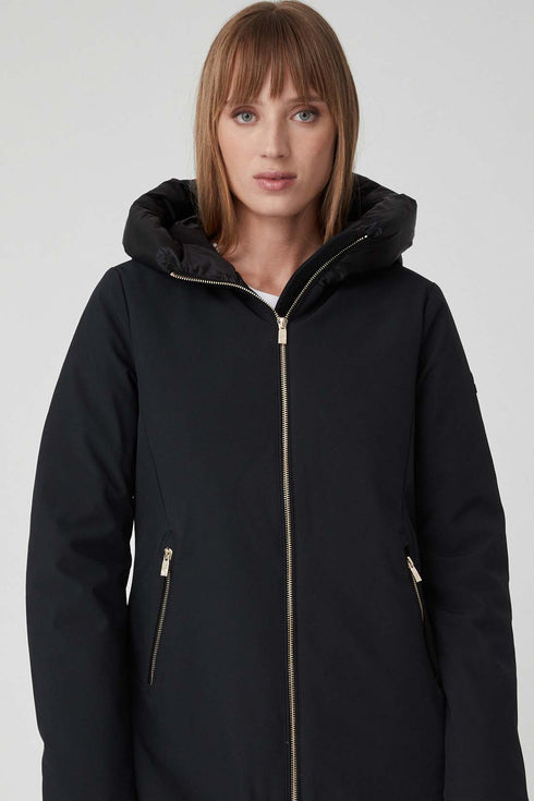 Ciesse Piumini Piumino lungo Piumino Donna lungo Mire Nero - Francavilla Moda